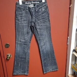 Harley-Davidson Women's Dark Gray Boot Cut Jeans